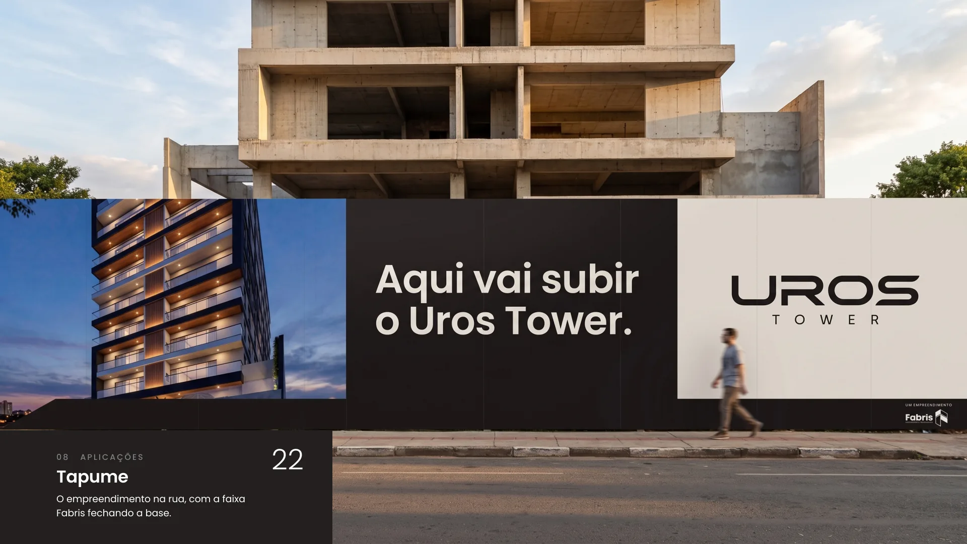 Tapume do Uros Tower